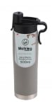 Метална вакуумна термо бутилка за вода 500 мл Walking, сив цвят, Bergner Австрия