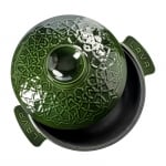 Кръгла чугунена тенджера 26 см Anatolia Premium, зелен цвят, LAVA Турция