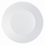Основна чиния 25 см Harena White, бял цвят, 6 броя, Luminarc Франция