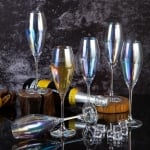 Стъклени чаши за шампанско 270 мл, 6 броя Chameleon