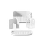 Органайзер за мивка с диспенсър за течен сапун “SLING“ - цвят бял, UMBRA Канада