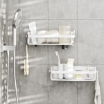 Стенен органайзер за баня FLEX ADHESIVE, бял цвят, UMBRA Канада
