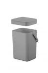  Кош за хранителни отпадъци 7 литра PURO II, сив цвят, EKO EUROPE Холандия