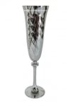 Метализирана чаша за шампанско ОПТИК 220 мл - сребро