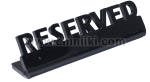 Акрилна табелка за маса RESERVED 13.5, черен цвят