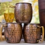 Чаша за коктейл Moscow Mug, медно релефно покритие Antique, 480 мл