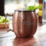 Чаша за коктейл Moscow Mug, медно релефно покритие Antique, 480 мл