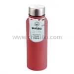 Метална бутилка за вода 750 мл Walking, червен цвят, Bergner Австрия