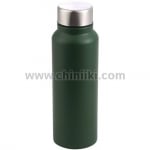 Метална бутилка за вода 750 мл Walking, зелен цвят, Bergner Австрия
