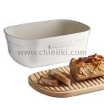 Керамична кутия за хляб + дъска за рязане 32.5 x 22 см, BREAD BOX, EMILE HENRY Франция
