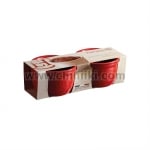Керамични купички за десерт 2 броя, 150 мл, червен цвят, EMILE HENRY Франция