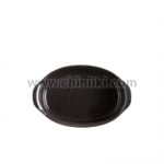 Керамична овална форма за печене 27.5 x 17.5 см, SMALL OVAL OVEN DISH, черен цвят, EMILE HENRY Франция