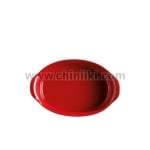 Керамична овална форма за печене 27.5 x 17.5 см, SMALL OVAL OVEN DISH, червен цвят, EMILE HENRY Франция