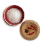 Керамичен канистер за сол с корков капак 14.5 см, SALT CELLAR, червен цвят, EMILE HENRY Франция