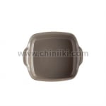 Керамична квадратна тава за печене 22 x 22 см, бежов цвят, SQUARE OVEN DISH, EMILE HENRY Франция