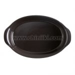 Керамична овална форма за печене 41.5 x 26.5 см, ,черен цвят, LARGE OVAL OVEN DISH, EMILE HENRY Франция