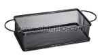 Метална кошничка за сервиране и презентация 26 x 11 x 6 см, черен цвят