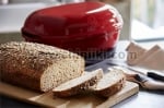 Керамична форма за печене на хляб 34 x 22 см, червен цвят, ARTISAN BREAD BAKER, EMILE HENRY Франция