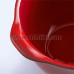 Керамична купичка 16.7 см, червен цвят, GRATIN BOWL, EMILE HENRY Франция