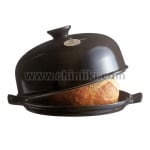 Керамична форма за печене на хляб 34 см, черен цвят, BAKER CLOCHE, EMILE HENRY Франция