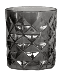Стъклени чаши за уиски 10 см, 6 броя, цвят черен/гланц, WICKED