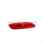 Керамичен правоъгълен КАПАК за съдове ЕН 9650, червен цвят, EMILE HENRY Франция