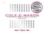Комплект мелнички за сол и пипер BOBBI 18.5 см с акрилна поставка, Cole & Mason Англия