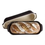 Керамична форма за печене на хляб LARGE BREAD LOAF BAKER, черен цвят, EMILE HENRY Франция