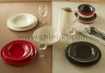Керамична чиния за основно ястие 27.5 см, червен цвят, EMILE HENRY Франция