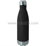 Двустенен термос за напитки 750 мл, черен цвят и инокс, NERTHUS Испания