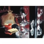 Стъклени чаши за ракия на столче 165 мл KOUROS, 6 броя