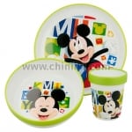 Детски сервиз за хранене 3 части Mickey Mouse, Меламин