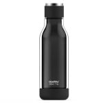 Двустенна бутилка 500 мл INNER PEACE, стъкло и тритан, черен цвят, ASOBU Канада