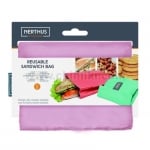 Чанта / джоб за сандвич и храна в розов цвят, 18.5 x 14 см, NERTHUS Испания