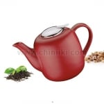 Керамичен чайник с филтър 1.5 литра LONDON, червен цвят, Kuchenprofi Германия