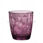 Diamond лилави чаши за уиски 390 мл - 6 броя, Bormioli Rocco Италия