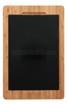 Правоъгълна бамбукова дъска за презентация с дръжка и каменна плоча 36 x 24 x 1.9 см