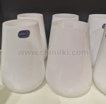 Бели чаши за вода 380 мл SANDRA, 6 броя, Bohemia Crystalex