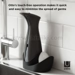 Сензорен диспенсър за течен сапун с отделение за гъба ОТТО, цвят черен, UMBRA Канада