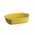 Керамична тава 22 x 15 см, жълт цвят, INDIVIDUAL OVEN DISH, EMILE HENRY Франция
