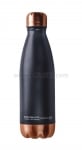 Двустенна термо бутилка 500 мл с вакуумна изолация, CENTRAL PARK, цвят черен/мед, ASOBU Канада