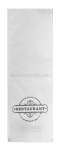 Хартиен джоб за прибори RESTAURANT, бял цвят, 24 x 8 см, 100 броя