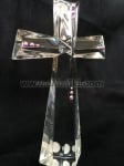 Кристален кръст с цветни кристали Swarovski 19 см, Violetta Crystal Полша