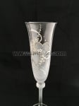 Ръчно рисувани ритуални чаши за шампанско 190 мл 2 броя - Heart 2