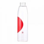 Стъклена бутилка за вода 500 мл, червена капачка тип кранче, United Colors Of Benetton