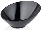 Меламинова скосена купа 29 x 15 см, 1.9 литра, черен цвят