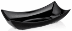 Меламинова купа лодка 38 x 19 x 10 см, черен цвят