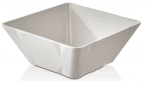 Меламинова квадратна купа 12 x 12 x 5 см, 570 мл, бял цвят