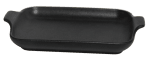 Керамична правоъгълна тавичка 20 x 15 см, черен цвят