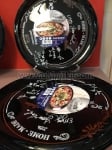 Черна чиния с декор за пица  32 см, Luminarc Friends Time